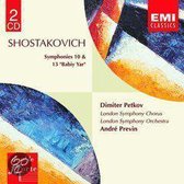 Shostakovich: Symphonies no 10 & 13 / Previn, London SO