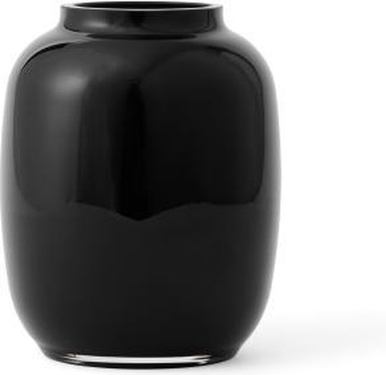 Form glazen vaas - zwart | bol.com