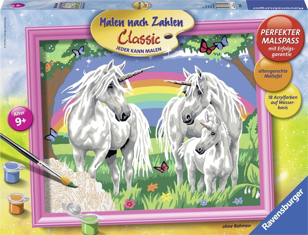 Ravensburger Schilderen op nummer De wereld van de eenhoorns