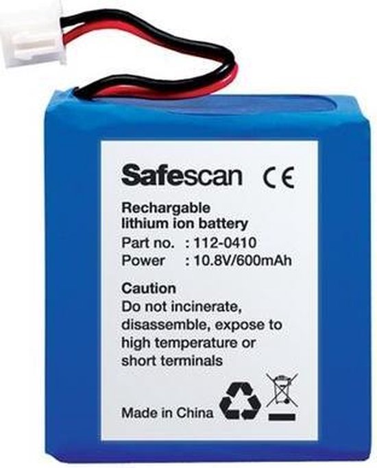 Safescan oplaadbare batterij LB-105 voor valsgelddetector 155-165 - Safescan