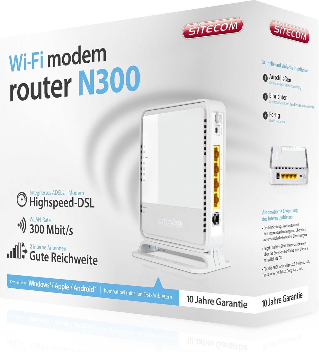 Sitecom WLM-2601 - Modem Router - N300 | bol.com
