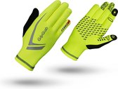 GripGrab - Running Expert Touchscreen Winter Hardloophandschoenen Jogging Handschoenen - Geel Hi-Vis - Unisex - Maat XL