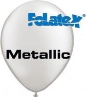Ballonnen Metallic Zilver 30 cm 25 stuks