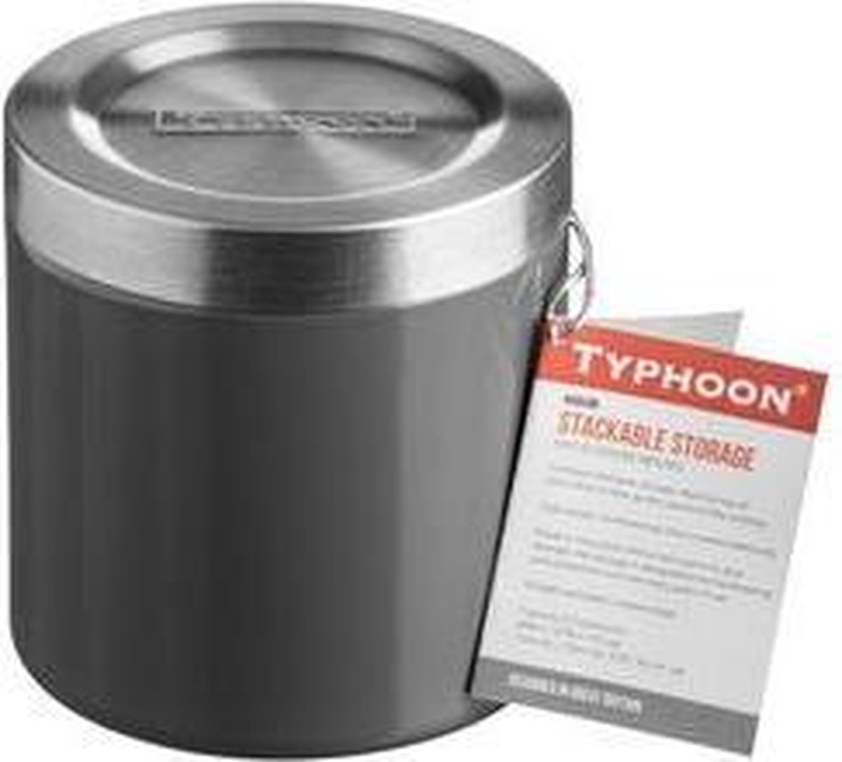 Typhoon Hudson Voorraaddoos - met Deksel Grijs - H11cm