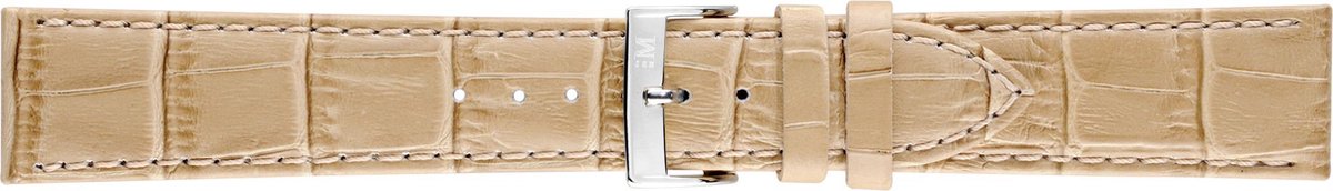 Morellato PMX027BOLLE IG Horlogebandje - Leer - Beige - 24 mm