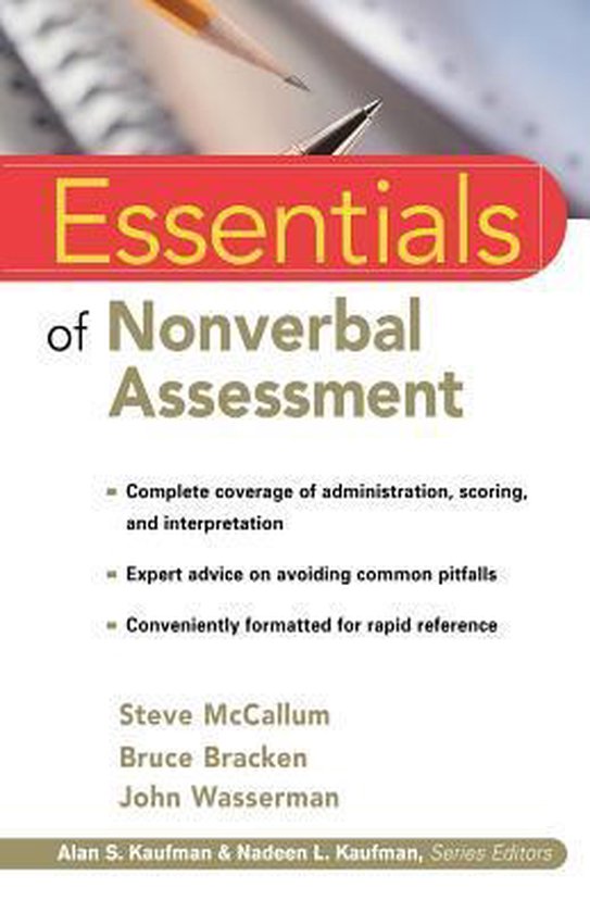 Essentials Of Nonverbal Assessment - cover
