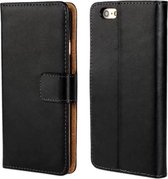 Movizy lederen walletcase iPhone 6(S) - zwart