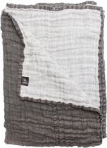 Hannelin sprei charcoal/white 160 x 260 cm