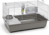 Nero 2 Deluxe - Cage à lapin - Argent / Gris - 80x50x44 cm