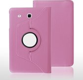 Xssive Tablet Hoes Case Cover 360° draaibaar voor Samsung Galaxy Tab E 8 inch T375 T377 Soft Pink Licht Roze