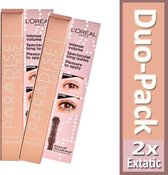 Duo-Pack- 2x L’Oréal Paris Make-Up Designer Paradise Extatic Mascara - 01 Black - Mega Volume Mascara
