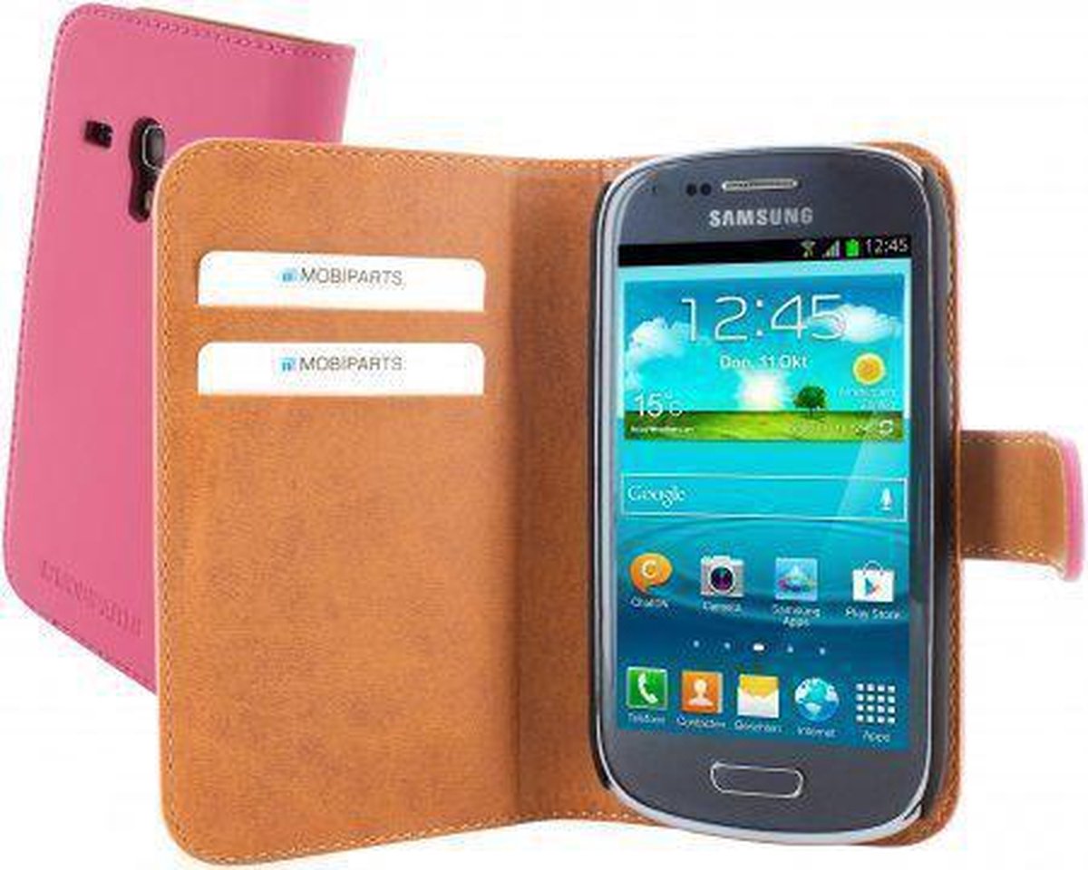 Mobiparts Premium Wallet Case Samsung Galaxy S3 Mini Pink