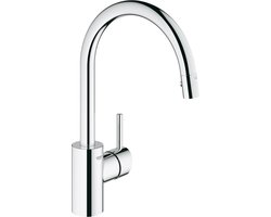 GROHE Concetto Keukenkraan - Hoge draaibare uitloop - Met uittrekbare handdouche - Chroom