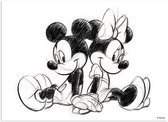 Disney - Mickey Minnie Canvas Sitting - 70x50 cm