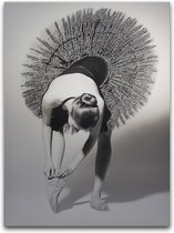 Art for the Home - Canvas Glitter - Ballerina - 60x80 cm