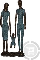 Bronzen beeld moderne familie | GerichteKeuze