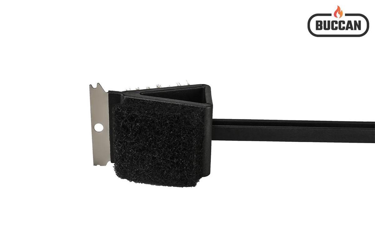 Buccan 3-in-1 Barbecue Brush - Black