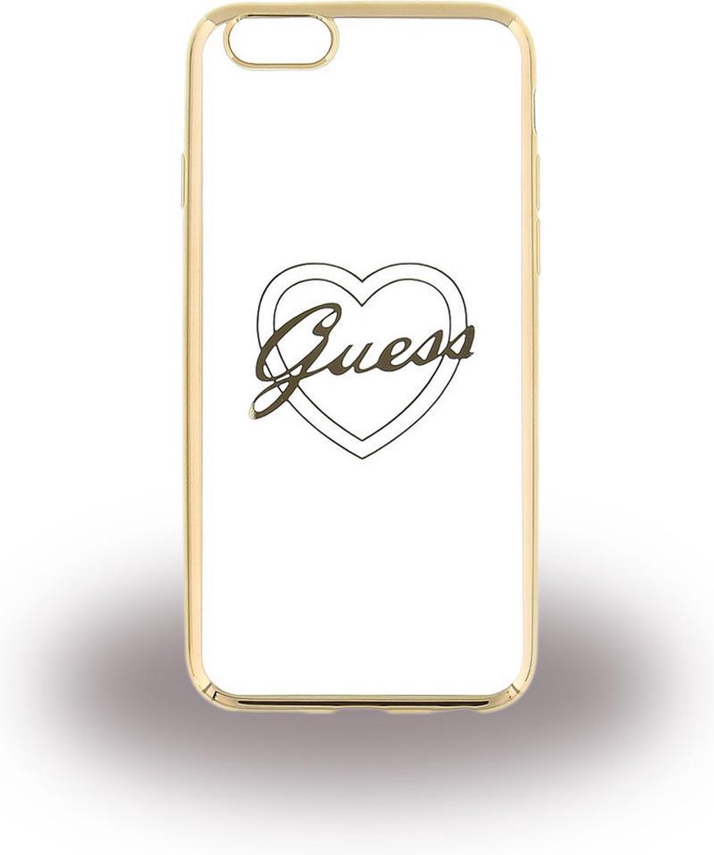 Guess Heart TPU Back Cover Apple iPhone 6 Plus/6s Plus Goud
