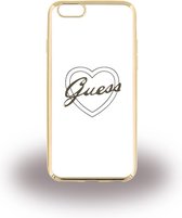 Guess Heart TPU Back Cover Apple iPhone 6 Plus/6s Plus Goud