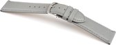 Horlogeband Chur Grijs - Leer - 22mm