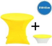 Jupe de table Cover Up Terrace extensible - Ø80-85cm - Incl. Topcover - Jaune