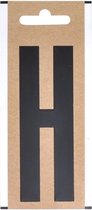 Bootnaam sticker letter H zwart 10 cm