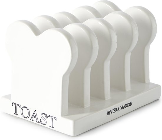 onderpand aankunnen Reinig de vloer Riviera Maison - Toast Napkin Holder - Wit - Servethouder - Hout | bol.com