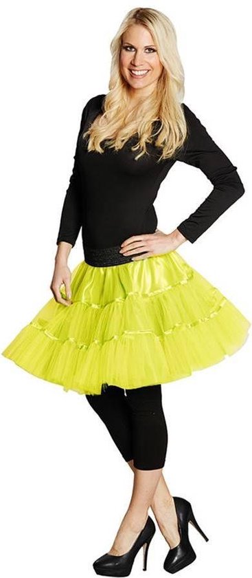 Petticoat rok neon geel
