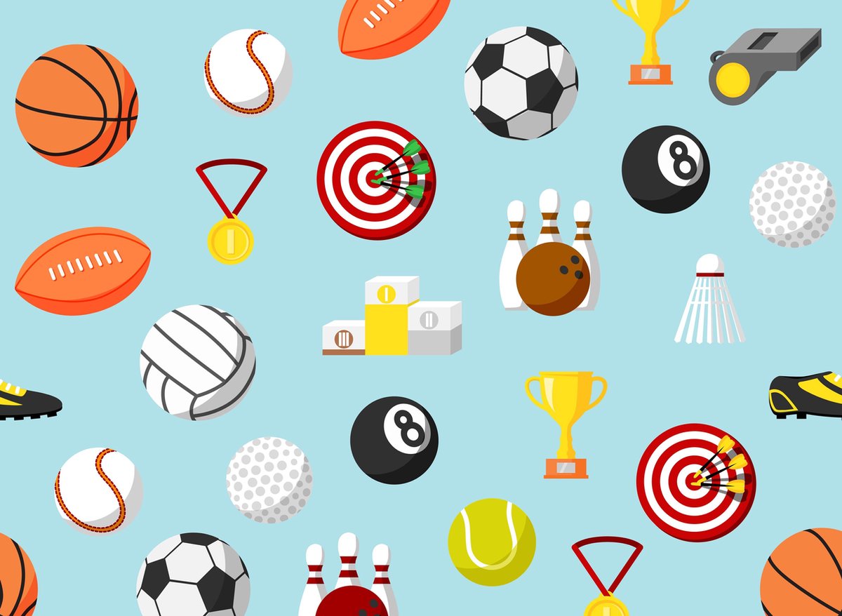 reeks van hand- getrokken tekening sport pictogrammen. vector clip art geïsoleerd Aan wit. basketbal, basketbal, tennis, golf en bowling. 18844076 Vectorkunst bij Vecteezy