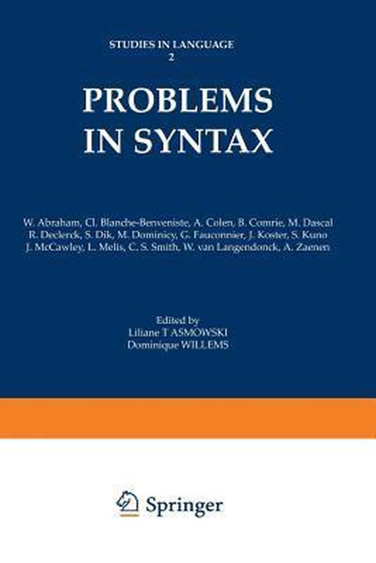 Problems in Syntax | 9781461296911 | Boeken | bol.com