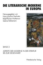 Die Literarische Moderne in Europa