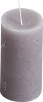 Cilinderkaars rustiek - Ø5 cm x 8 cm grijs