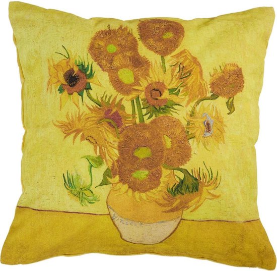 Beddinghouse x Van Gogh Museum Sunflower Sierkussen - 45x45 cm - Geel