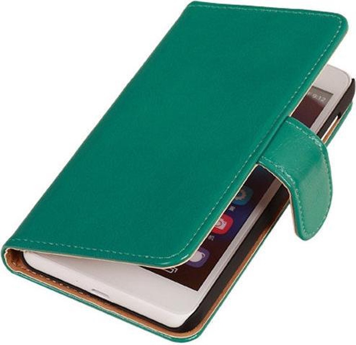 PU Leder Groen Huawei Ascend G7 Book/Wallet Case/Cover Hoesje