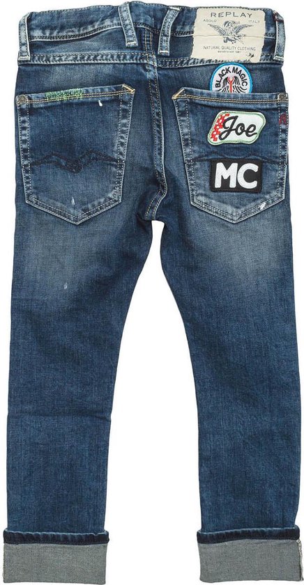 Replay Jongensbroek - Blauw - Maat 116 | bol.com