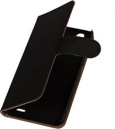 Bookcase Flip Wallet Cover Hoesje Huawei Ascend G630 Zwart