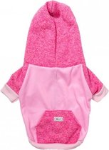 Bulltastic Winter Hoodie voor Kleine Hondenrassen, Roze Maat M