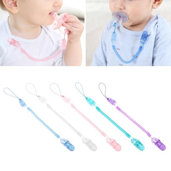 Foto: Chewies more lental clip speenkoord dusty blue 0m
