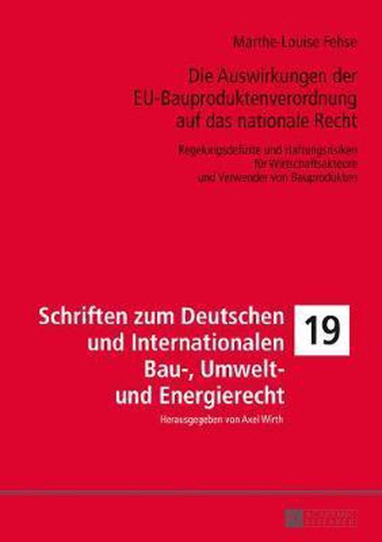 Schriften Zum Deutschen Und Internationalen Bau-, Umwelt- Un ... - cover