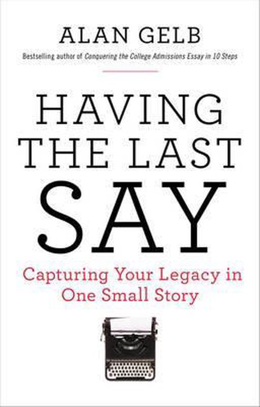 Having the Last Say - cover