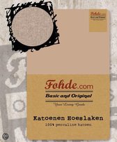 Fohde Hoeslaken Katoenen hoeslaken - 160 X 200 cm - Zand