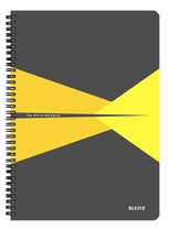 Leitz Office Notitieboek - A4 - Gelijnd - Spiraalgebonden - PP kaft - Geel