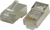 Valueline RJ45 krimp connectoren voor CAT6 F/UTP patch kabel - 10 stuks