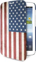 PURO Samsung Galaxy Samsung Galaxy Tab 3 7Inch Slim Case Zeta with Magnet Stand Up - USA Flag