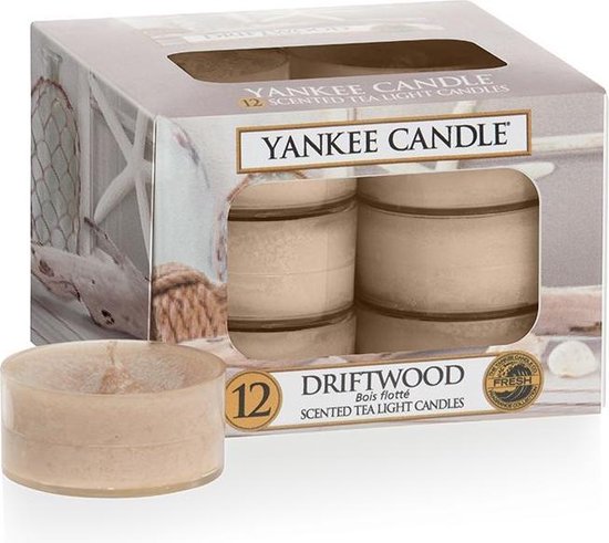 Yankee Candle - Driftwood - Geparfumeerde theelichtjes/waxinelichtjes