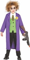 Luxe paarse horror clown Joker kostuum / outfit voor kinderen 7-9 jaar (122-134)