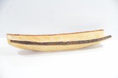 houten schaal met schors - langwerpig - fair trade uit Thailand