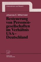 Besteuerung Von Personengesellschaften Im Verhaltnis USA -- Deutschland