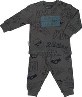 Frogs & Dogs - Premium - kinder pyjama - Superhero - grijs - maat 110/116