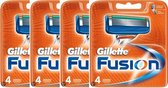 Gillette Fusion - 4 pakjes a 4 stuks - Scheermesjes